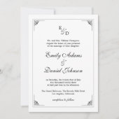 Formele uitnodiging tot uitzending van het huwelij (Voorkant)