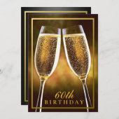 Formele uitnodiging van 60e verjaardag (Voorkant / Achterkant)