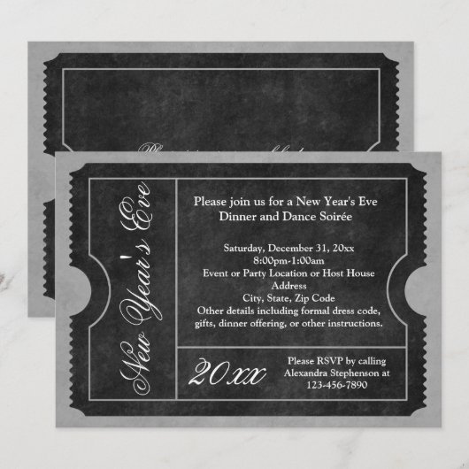 Formele uitnodiging van de Oost-Partij van het Nie (Voorkant / Achterkant)