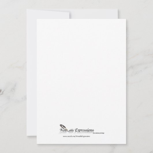 Formele uitnodiging van de Rode Ribbon-partij voor (Achterkant)