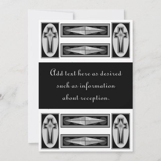 Formele uitnodiging voor Christelijke bruiloft (Achterkant)