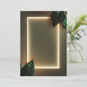 Formele uitnodiging voor evenement met gouden foli (Staand voorkant)