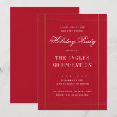 Formele uitnodiging voor feestdag (Voorkant / Achterkant)