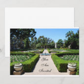 Formele uitnodiging voor tuinen (Voorkant / Achterkant)