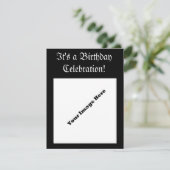 Formele uitnodiging voor volwassenen van Bithday (Staand voorkant)