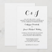 Formele uitnodiging voor weddenschappen Woorden va (Voorkant / Achterkant)