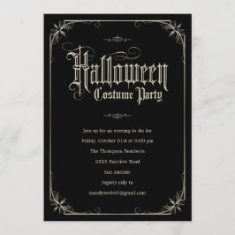  formele uitnodigingen van de Halloween Costume Pa