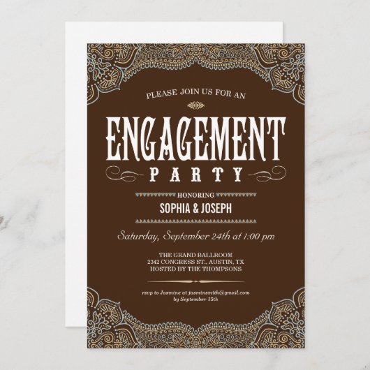 Formele uitnodigingen van de Partij van de Overeen (Voorkant / Achterkant)