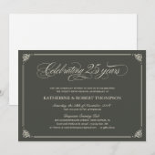 Formele uitnodigingen voor het 25e Jubileum van de (Voorkant / Achterkant)