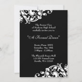 Formele uitnodigingen voor zwarte en witte Vlaande (Voorkant)