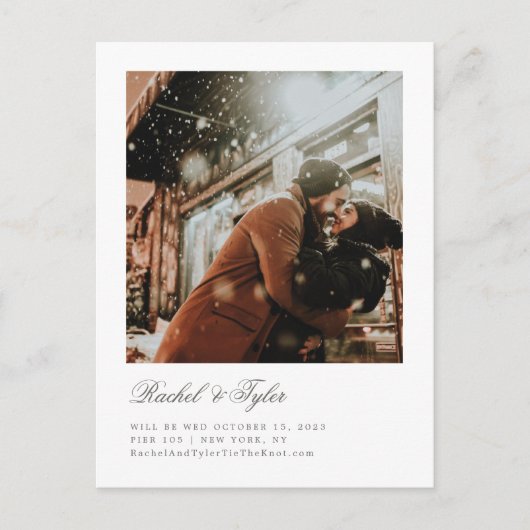 Formele Verloving van de Titel sparen de Datum Briefkaart (Voorkant)