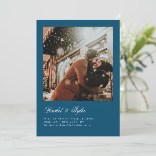 Formele Verloving van de Titel sparen de Datum Kaart (Staand voorkant)