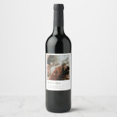 Formele Verloving van de Titel sparen de Datum Wijn Etiket (Voorkant)