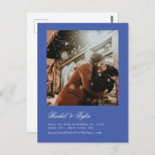 Formele verlovingsaankondiging met bewaarde datum briefkaart (Voorkant / Achterkant)