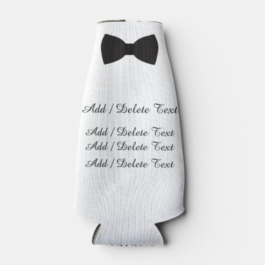 Formele Verzameling - Zwart Stropdas Affair - Fles Flesjeskoeler (Voorkant)