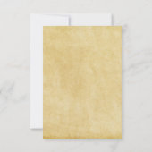 Formele Vintage Bloei - RSVP Kaart (Achterkant)