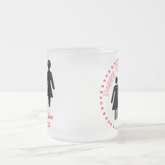 formele vriendinnen matglas koffiemok (Center)