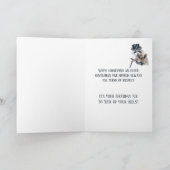 Formele Wasbeer Dier Verjaardag Voor Jou Meneer Kaart (Binnen)