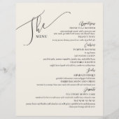 Formele weddenschappen Menu Elegant Black Bone (Voorkant)