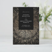 Formele whisky-handleiding Drawn Black and Gold We Informatiekaartje (Staand voorkant)