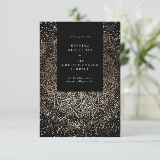 Formele whisky-handleiding Drawn Black and Gold We Informatiekaartje (Staand voorkant)