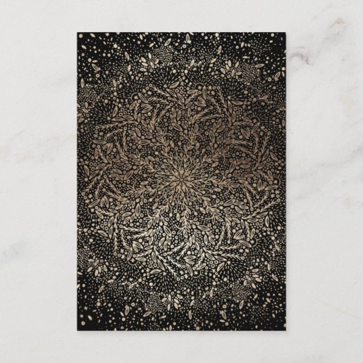 Formele whisky-handleiding Drawn Black and Gold We Informatiekaartje (Achterkant)