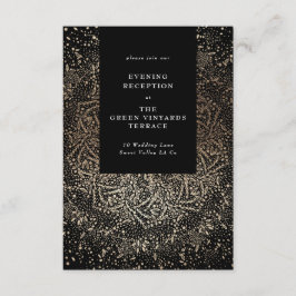 Formele whisky-handleiding Drawn Black and Gold We Informatiekaartje