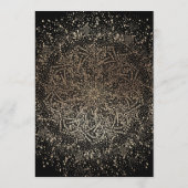 Formele whisky-handleiding Drawn Black and Gold We Menu (Achterkant)