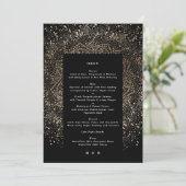 Formele whisky-handleiding Drawn Black and Gold We Menu (Staand voorkant)
