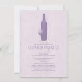 Formele wijnflessen Bridal Shower Invitations Kaart (Voorkant)