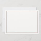 Formele Wilde Rozen Crest Preppy Roze Trouwdag Save The Date (Achterkant)