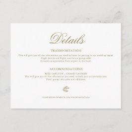 Formele Wintertak Kerstvakantie Trouwdetails Informatiekaartje