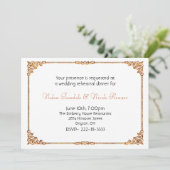 Formele Wit-trouwrepetitie Inbeluitnodiging Kaart (Staand voorkant)