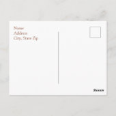 Formele witte agaat save the date-ansichtkaarten briefkaart (Achterkant)