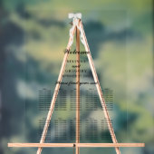 Formele witte strik lint trouwzaalstoelen rangschi acryl bord (Neutraal)