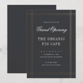 Formele zakelijke opening kaart (Voorkant / Achterkant)