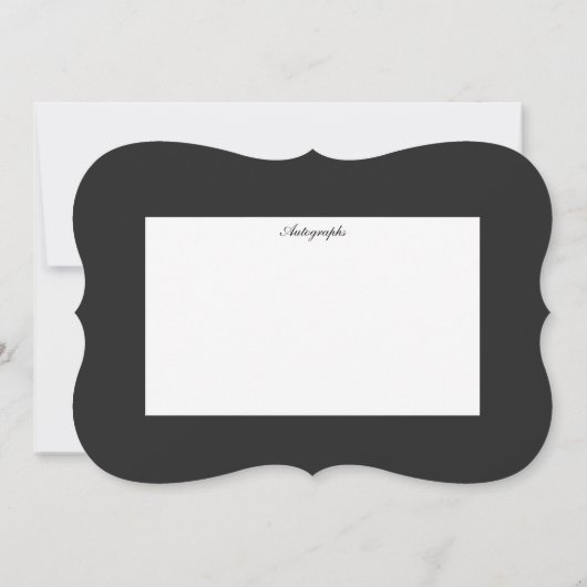 Formele Zilveren Kroon Uitnodiging IV-Autograph Te (Achterkant)