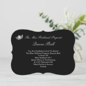 Formele Zilveren Kroon Uitnodiging IV-Autograph Te (Staand voorkant)