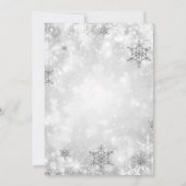 Formele Zilveren Lint Corporate Holiday Party Rood Kaart (Achterkant)