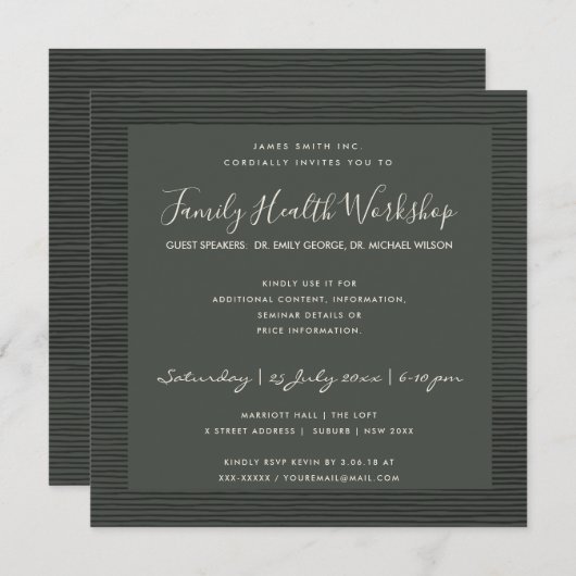 FORMELE ZWART STRIPE LINE WORKSHOP EVAL KAART (Voorkant / Achterkant)