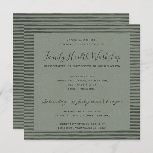 FORMELE ZWART STRIPE LINE WORKSHOP EVAL KAART (Voorkant / Achterkant)