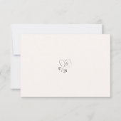 Formele Zwart-Wit Foto | Elegant Script Bruiloft Bedankkaart (Achterkant)