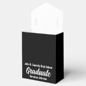 Formele Zwart Wit Gepersonaliseerde Graduation Par Bedankdoosjes (Geopend)