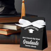 Formele Zwart Wit Gepersonaliseerde Graduation Par Bedankdoosjes