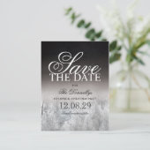 Formele Zwart Wit Kerstfeest Save the Date Aankondigingskaart (Staand voorkant)