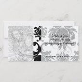  formele zwarte damp feestdagenkaart (Voorkant)