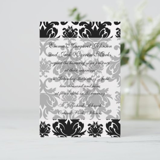  formele zwarte damp kaart (Staand voorkant)