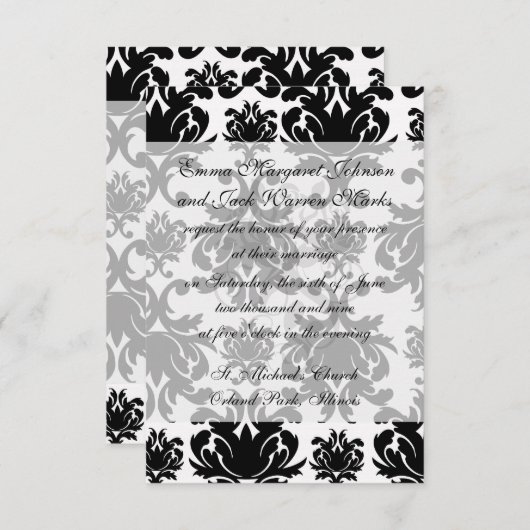  formele zwarte damp kaart (Voorkant / Achterkant)