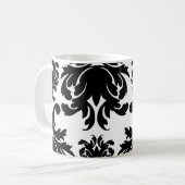  formele zwarte damp koffiemok (Voorkant links)