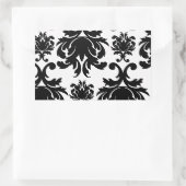  formele zwarte damp rechthoekige sticker (Tas)